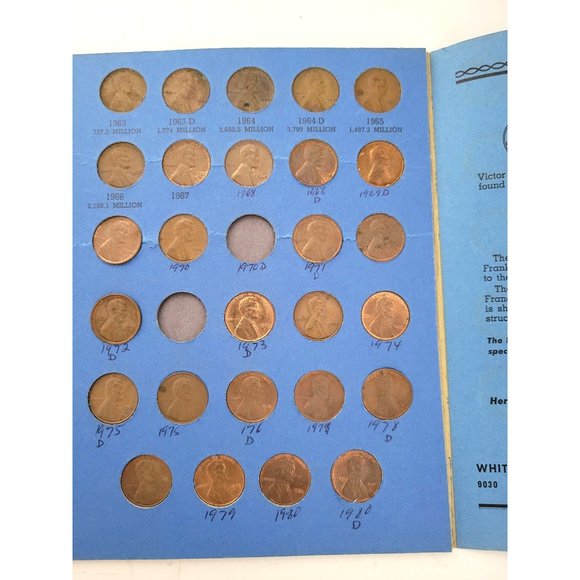 Coin Books - One a Year Cent Collection 1909 to Date & Lincoln Cent Collection S - Picture 9 of 9